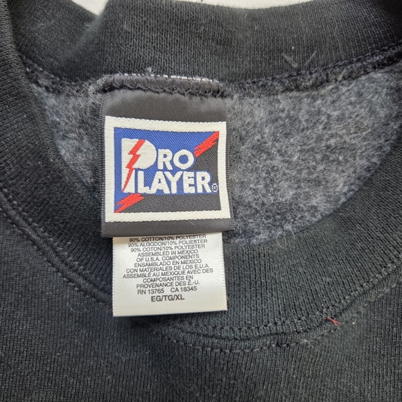 Vintage 1998 Baltimore Touchdown Stadium Sweatshirt Pro Player XL Black - Picture 6 of 11